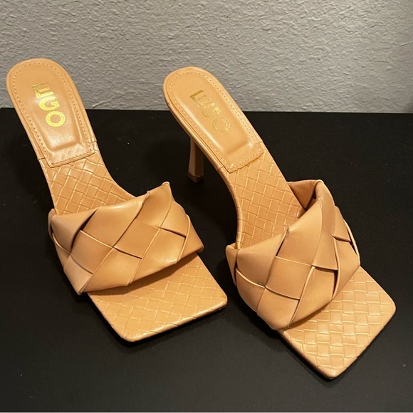 EGO Braided Square Toe Sandal UK Size 7 US Size 9 Color Beige - Picture 2 of 7